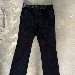 Glassworks London velvet black pants